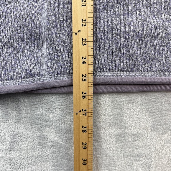 Patagonia Sweater Womens Medium Purple Better Sweater 1/4 Zip Fleece Pullover - Picture 10 of 11